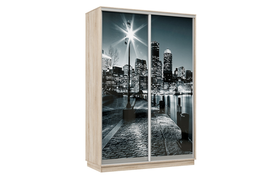 Шкафы-купе, Шкаф-купе Премьер Лайт 10 Ф-1356 двухдверный