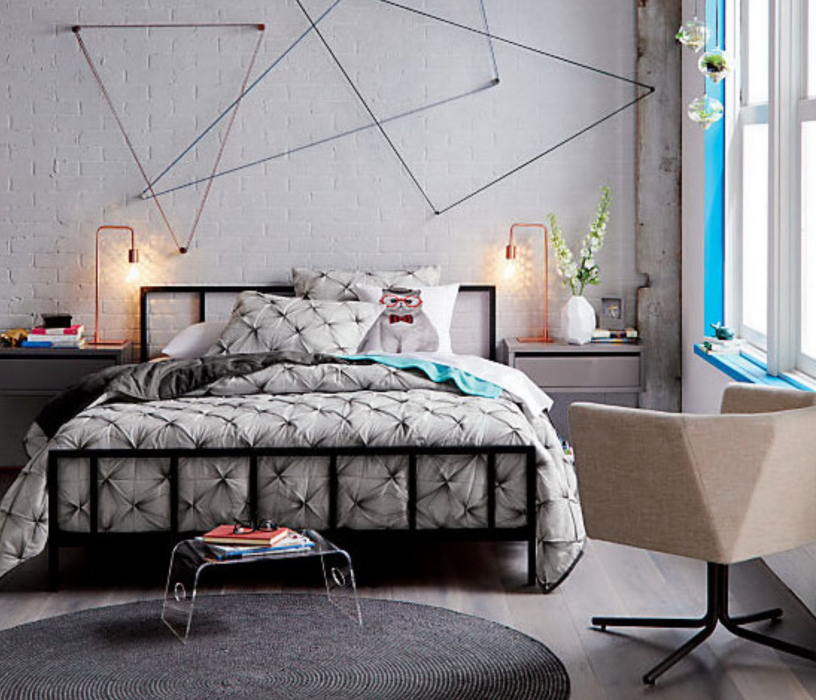 Кровати 140 см, Кровать в стиле лофт Денвер 1.4