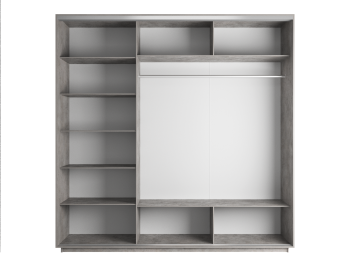 Шкаф-купе Экспресс Медиум (2 зеркала) трио 2200 x 1800 x 600