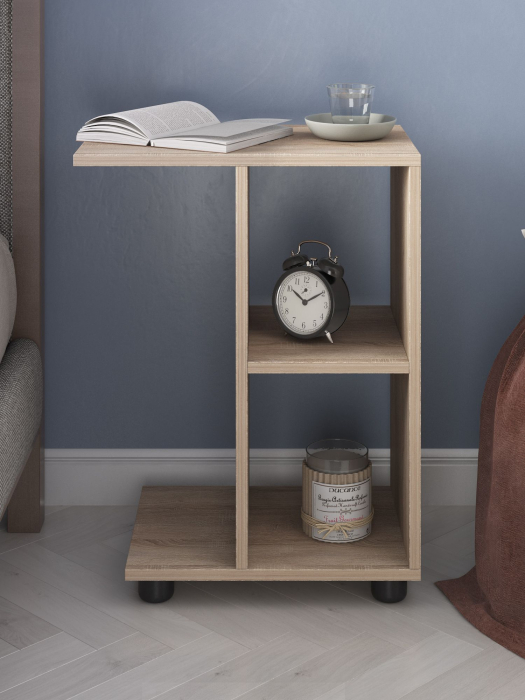 Журнальные столики, Стол приставной Ник c полками 473х300х580