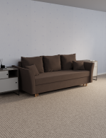 Диваны еврокнижки, Прямой диван Мелодия,еврокнижка,велюр