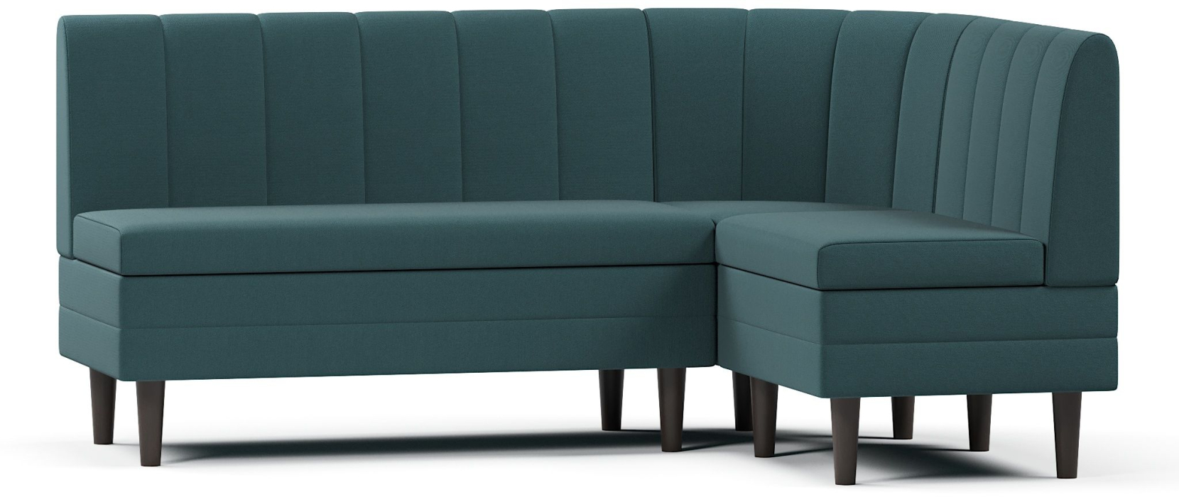 Диваны угловые, Кухонный угловой нераскладной диван Кетла, велюр