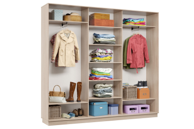 Шкаф-купе Премьер Лайт 53 (02;01;02) трехдверный