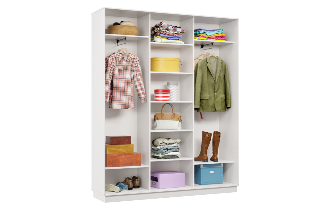 Шкафы-купе 3-х дверные, Шкаф-купе Премьер Лайт 27 (08;05;08) трехдверный