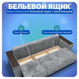 Угловой диван Барон-2, НПБ, Симпл