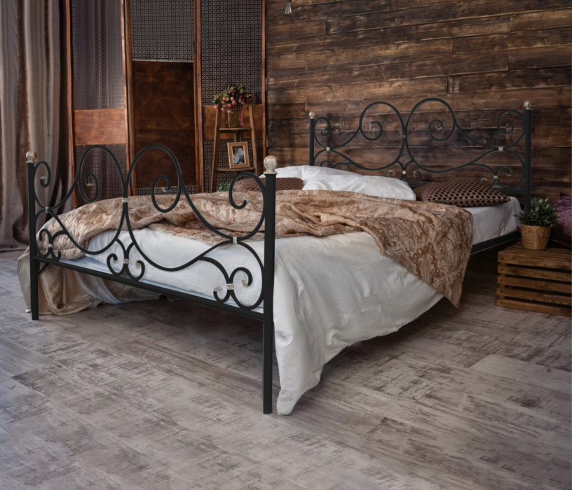 Кованые кровати, Кованая кровать Верона 1.4 с двумя спинками