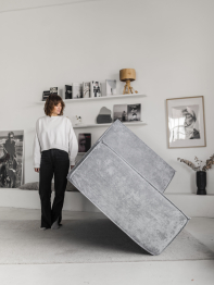 Бескаркасная оттоманка Клайд,плюше