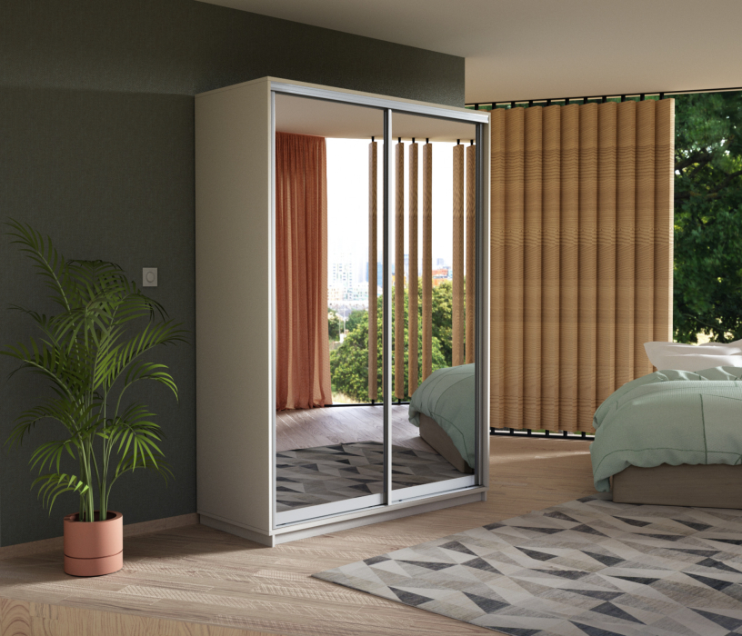 Шкафы-купе, Шкаф-купе Экспресс Экспенс дуо 2400 x 1400 x 600