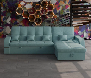 Модульный диван Майами-2,микровелюр,антивандальная и водостойкая ткань,венеция