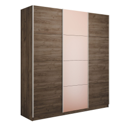 Шкаф-купе Эста 3-х дверный ДСП/Стекла пудра/Доводчик 300х66х240