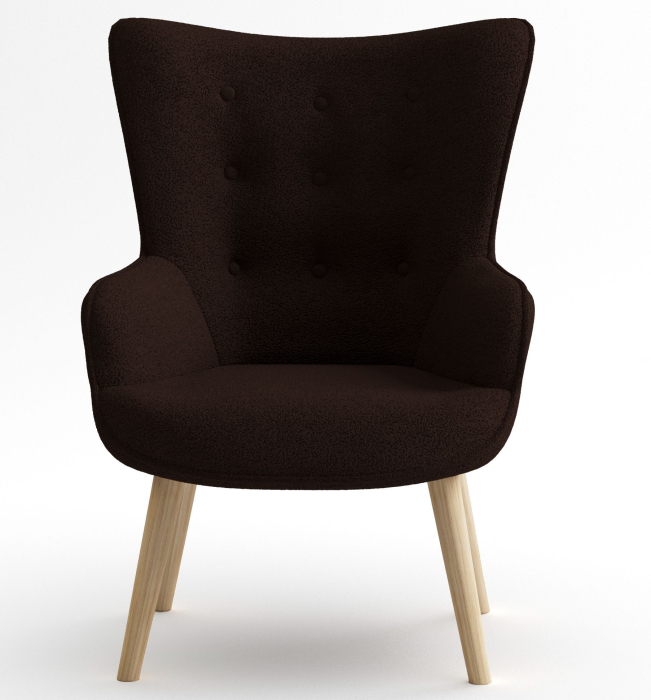 Кресло для отдыха, Кресло интерьерное Шелли, искусственный мех