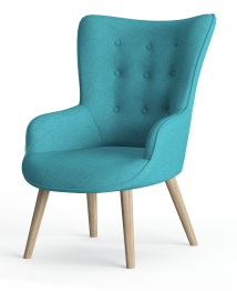 Кресло дизайнерское Шелли, рогожка