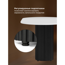 Стол Барон О 160 х 90 (черные ноги)