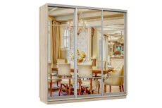 Шкафы-купе 3-х дверные, Шкаф-купе Премьер Лайт 28 (11;11;11) трехдверный