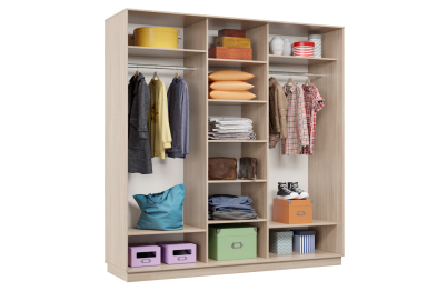 Шкаф-купе Премьер Лайт 42 (08;08;08) трехдверный