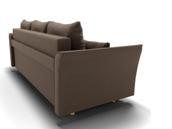 Прямой диван Мелодия,НПБ,еврокнижка,велюр