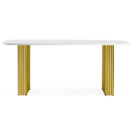 Деревянный стол Бавария 180*90 (золотые ноги)