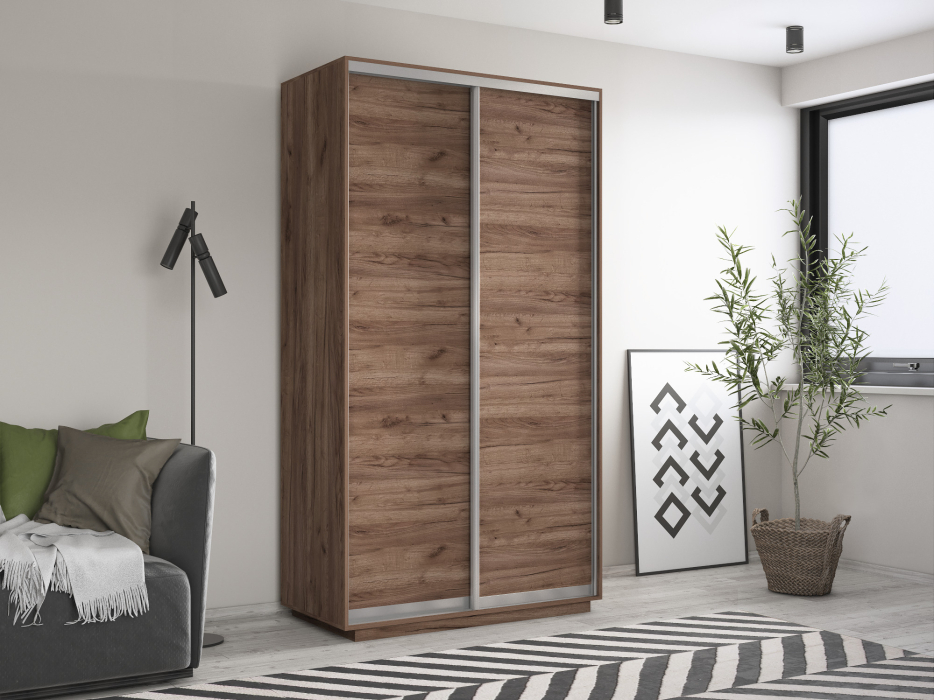 Шкафы-купе 2-х дверные, Шкаф-купе Экспресс Хит 2х дверный ДСП 120х60х220