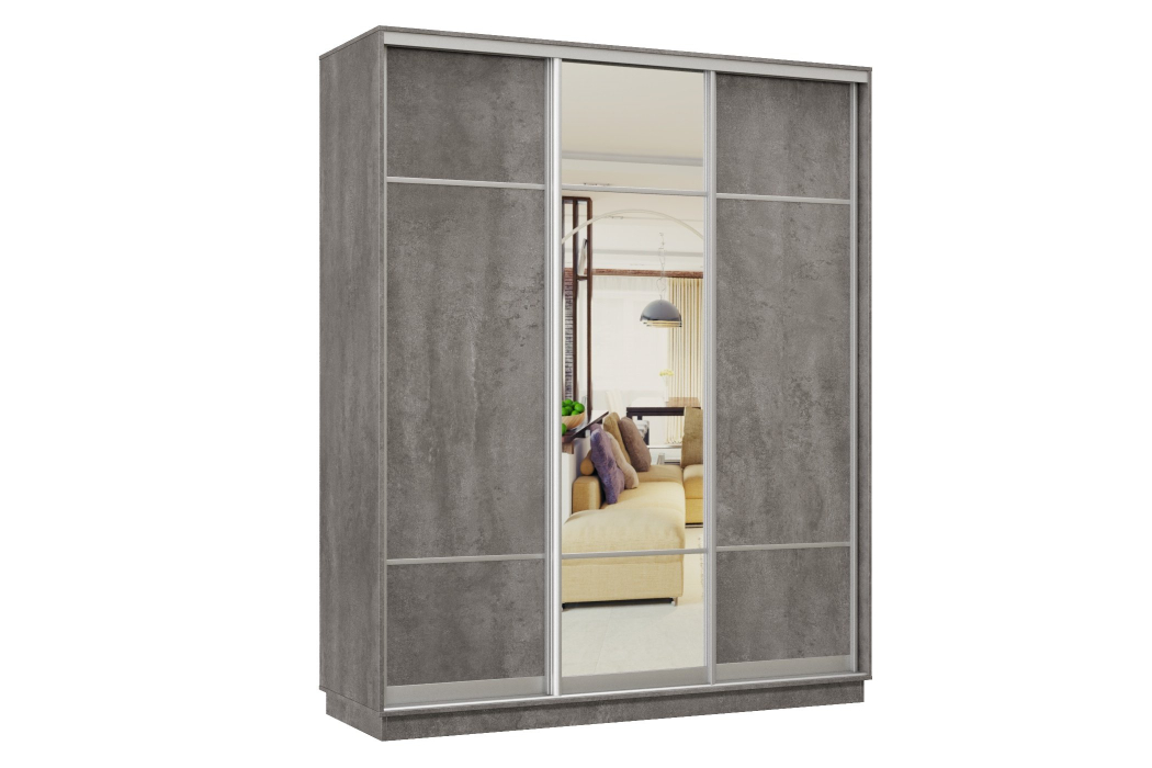 Шкафы-купе 3-х дверные, Шкаф-купе Премьер Лайт 23 (08;11;08) трехдверный