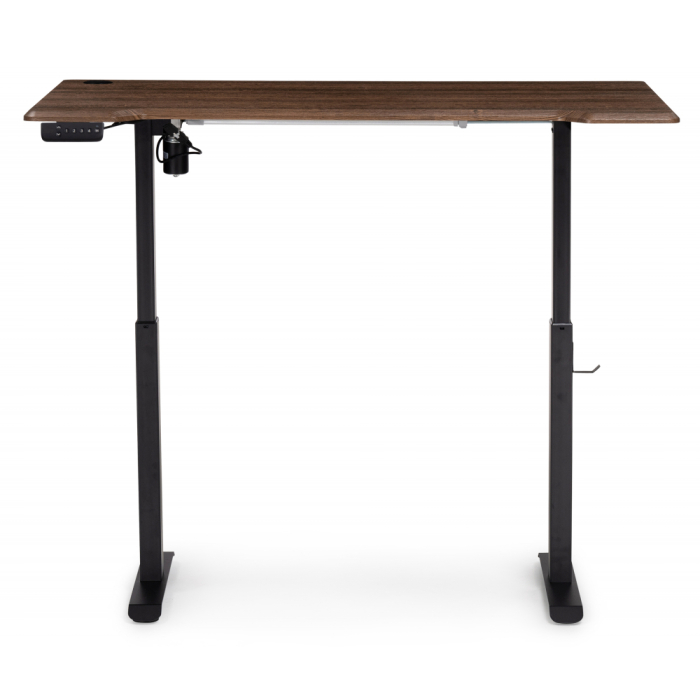 Прямые компьютерные столы, Компьютерный стол Маркос с механизмом подъема 140х80х75, черный