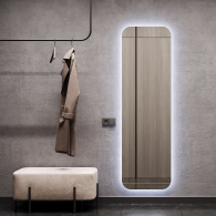 Зеркала в спальню, Зеркало с подсветкой GENGLASS KUVINO NF LED L, с проводом