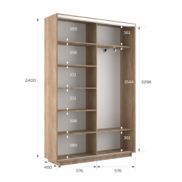 Шкаф-купе Экспресс 2-х дверный Фотопечать Шелк Стекла 120х45х240