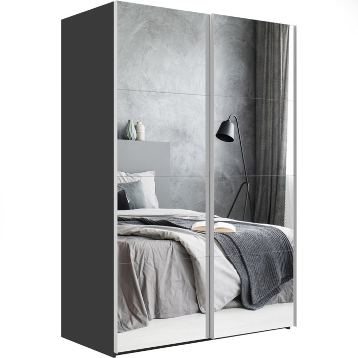 Шкафы-купе 2-х дверные, Шкаф-купе Эста Зеркало+Зеркало 180х66х240