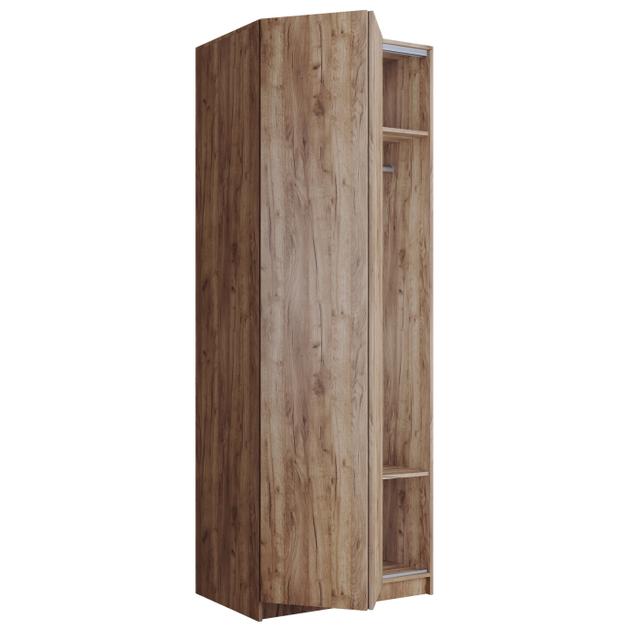 Шкафы распашные, Шкаф складной Е1 Локер ("Гармошка" с системой Push to Move/Левый)81х52.5х220 см