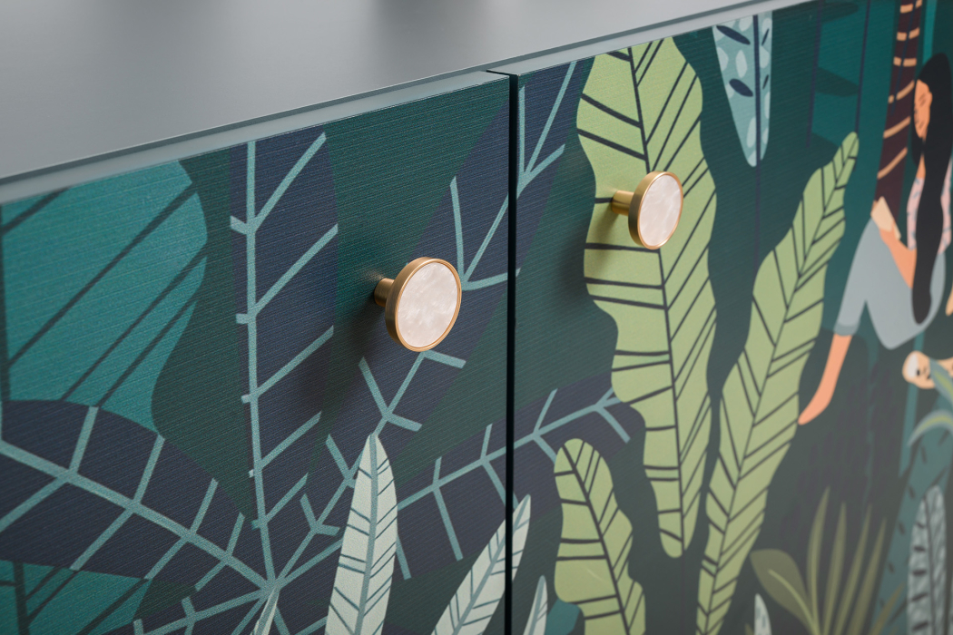 Комоды, Комод Либера 16.230.01, бензин, белый шагрень