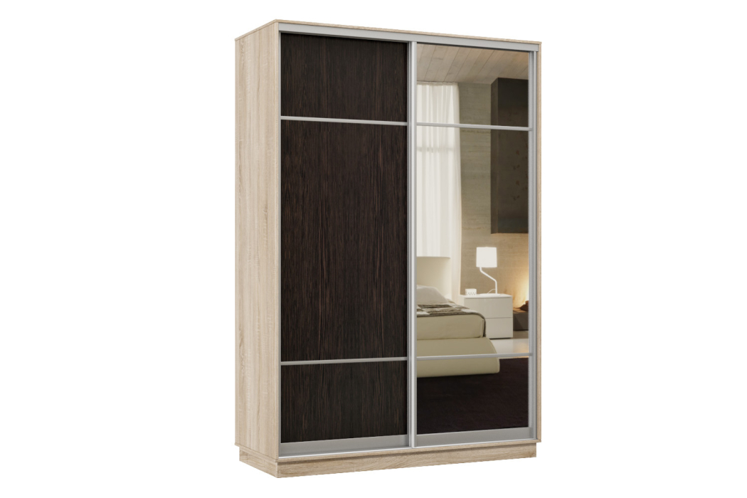 Шкафы-купе, Шкаф-купе Премьер Лайт 04 Мини (08;11) двухдверный