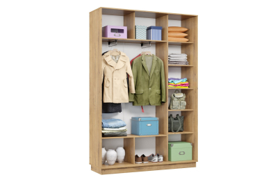 Шкаф-купе Премьер 11 (01ЗГ;01ЗГ) фасады зеркало графит/двухдверный/Профиль чёрный муар