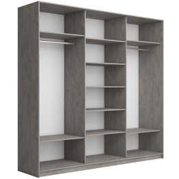 Шкаф-купе Прайм Широкий 3-х дверный Стекла фисташка/ДСП/Доводчики 240х57х230