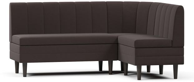 Кухонный угловой нераскладной диван Кетла, велюр