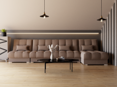 Диваны угловые в гостиную, Угловой диван Фиеста-3 НПБ, велюр