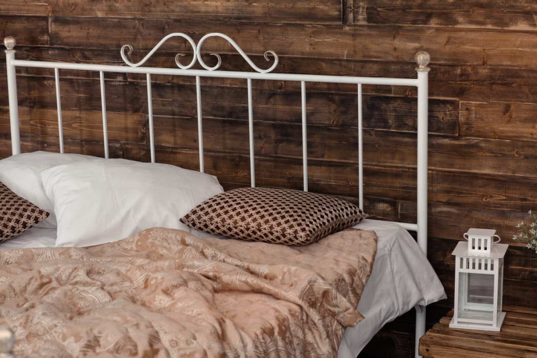 Кованые кровати, Кованая кровать Оливия 1.4 с двумя спинками