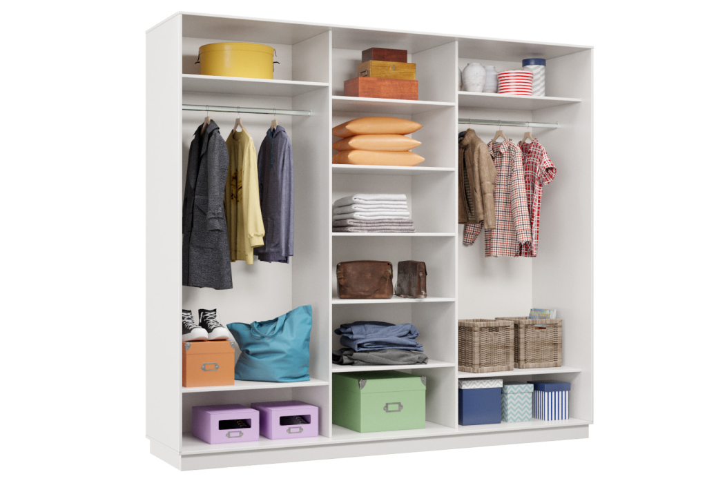 Шкафы-купе 3-х дверные, Шкаф-купе Премьер Лайт 54 (02;02;02) трехдверный