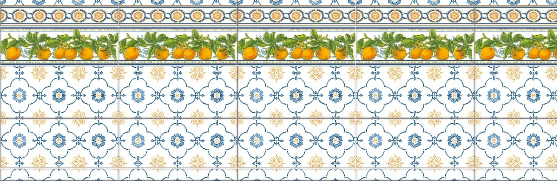 Стеновые панели из АБС-пластика, Кухонный фартук Лимончелло 2000x600x1.5 мм глянец