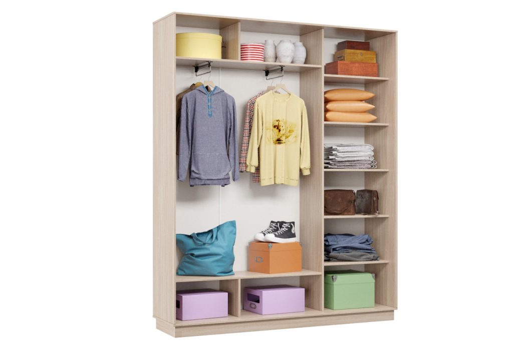 Шкафы-купе 3-х дверные, Шкаф-купе Премьер 21 (01ЗБ;01ЗБ;01ЗБ) фасады зеркало бронза/трёхдверный/Профиль чёрный муар