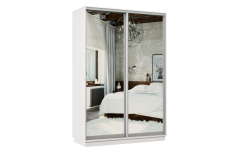 Шкафы-купе 2-х дверные, Шкаф-купе Премьер Лайт МИНИ 01 (01;01) двухдверный