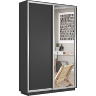 Шкафы-купе 2-х дверные, Шкаф-купе Экспресс Медиум дуо 2200 x 1200 x 450