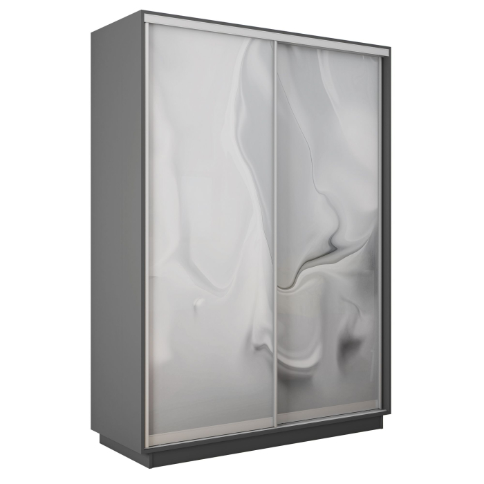 Шкафы-купе 2-х дверные, Шкаф-купе Экспресс 2-х дверный Фотопечать Шелк Стекла 160х45х240