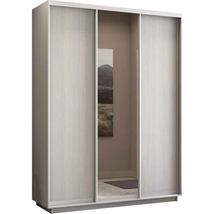 Шкафы-купе, Шкаф-купе Экспресс Медиум (1 зеркало) трио 2400 x 1800 x 600