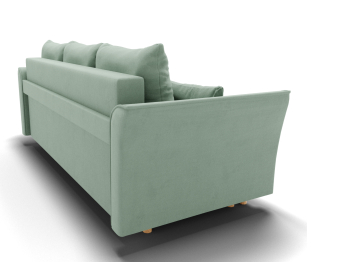 Прямой диван Мелодия,НПБ,еврокнижка,велюр