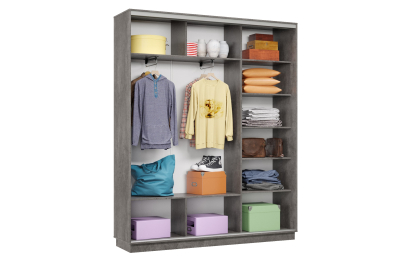 Шкаф-купе Премьер Лайт 21 (08;11;08) трехдверный