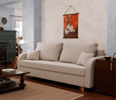 Диваны еврокнижки, Прямой диван Оазис,еврокнижка,велюр