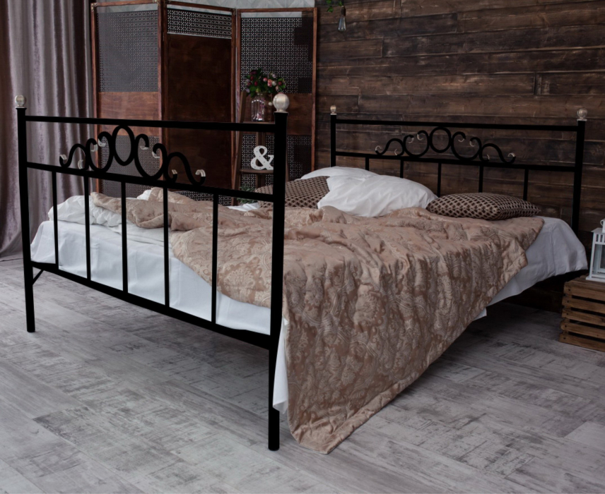 Кованые кровати, Кованая кровать Сандра1.8 с двумя спинками