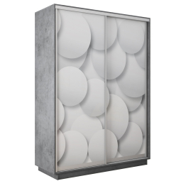 Шкаф-купе Экспресс 2-х дверный Фотопечать Шары Стекла 160х60х220