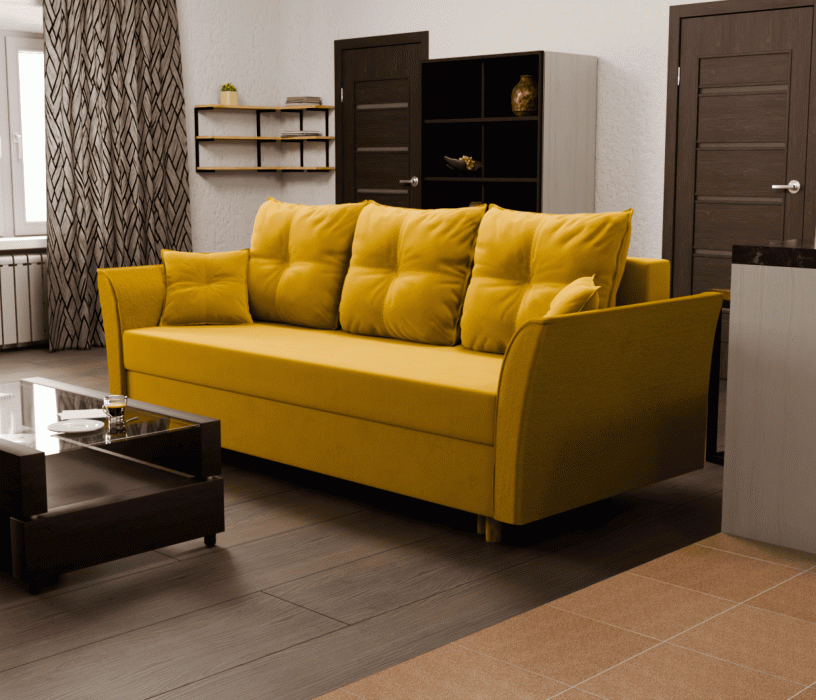 Диваны еврокнижки, Прямой диван Пандора,еврокнижка,велюр