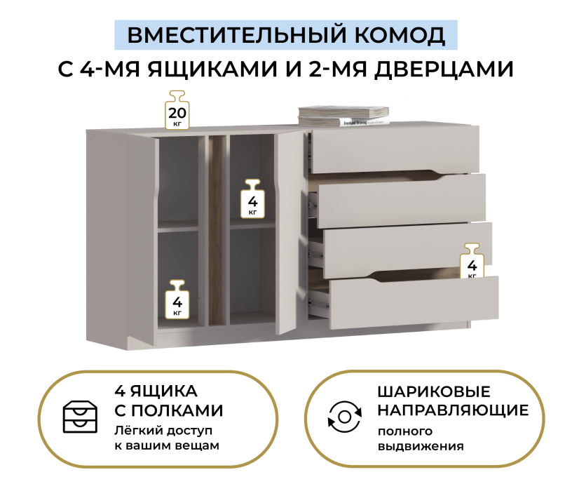 Комоды, Комод Нова СБ-3630