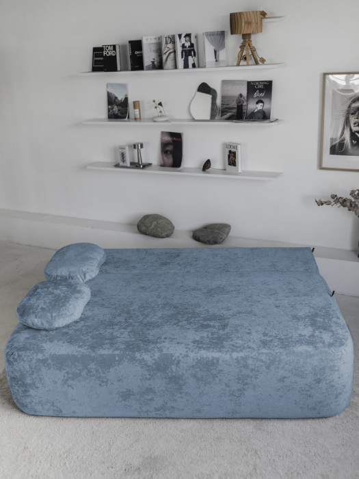 Дизайнерские диваны для гостиной, Бескаркасный диван Бабл, плюше 